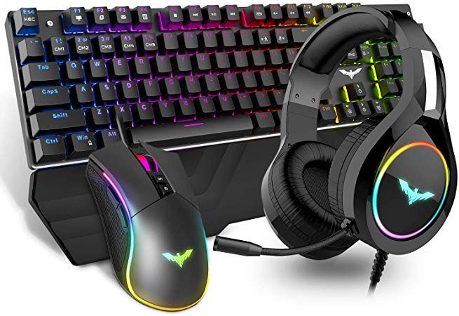 Keyboard gaming, mouse, dan headset