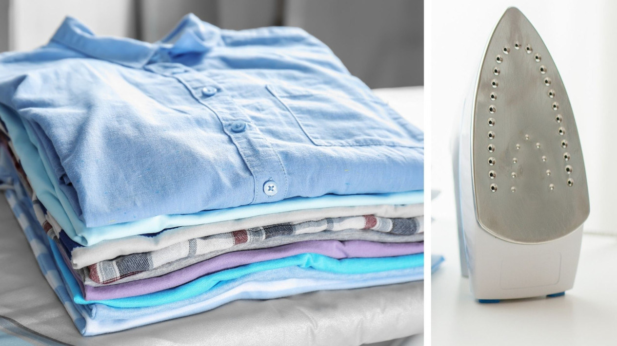 Pakaian bersih yang sudah terlipat rapi siap diambil dari Laundry Beres.