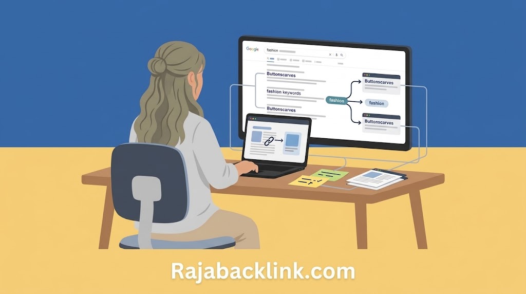 Cara Membantu Buttonscarves Memperluas Jangkauan Kata Kunci Website dengan Backlink Berkualitas