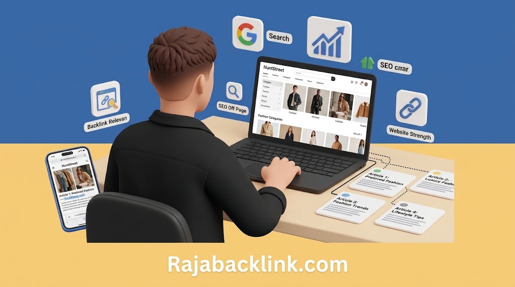 Cara Memperkuat SEO Website HuntStreet dengan Backlink Relevan