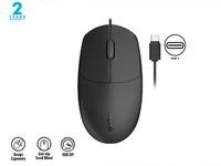Gambar mouse kantor yang kokoh dan terlihat profesional di atas meja di lingkungan korporat, menekankan keandalannya dan kesesuaiannya untuk penggunaan bisnis.
