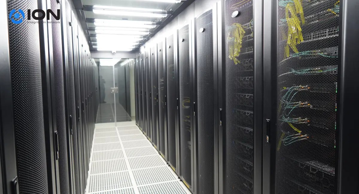 : Ilustrasi server fisik yang didedikasikan dalam pusat data