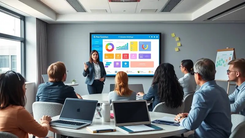 Gambar seorang profesional berinteraksi dengan siswa dalam sebuah workshop di sekolah, menunjukkan peralatan atau proyek.