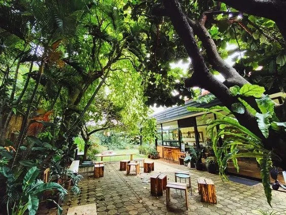 Sebuah coffee shop tersembunyi dengan suasana tenang di tengah pemukiman.