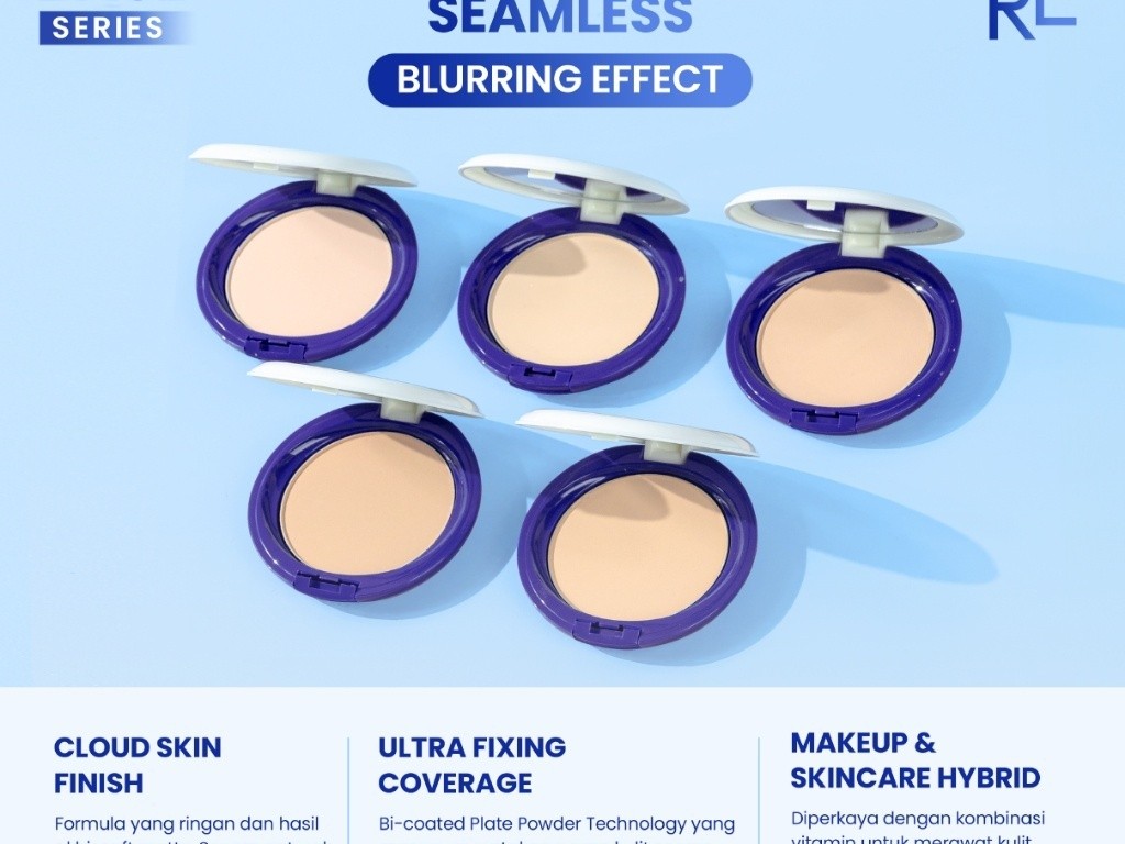 Gambar compact Focallure Perfection Velvet Cushion dengan kemasan hitam ramping dan sederhana, menonjolkan coverage tinggi dan hasil akhir velvet halusnya