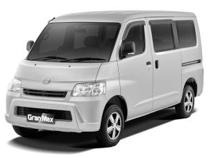 Gambar Daihatsu Gran Max (versi van panel atau minibus) diparkir di area komersial atau area bongkar muat dekat Ring Road City Walks Medan, menonjolkan kegunaannya untuk bisnis dan logistik.