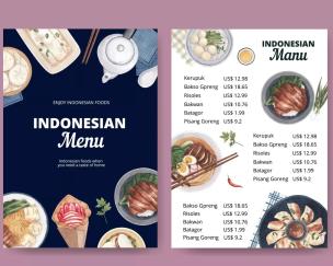 Berbagai hidangan makanan dan minuman di meja cafe dengan desain estetik.