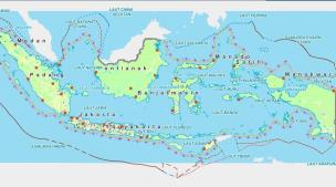  Peta digital dengan penyorotan area lokal