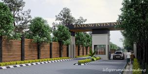 Gambar area perumahan dan komersial modern yang ramai di Gede Bage.