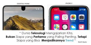 Ponsel dengan sebagian layarnya yang digulir keluar, menunjukkan kemampuan memanjang.