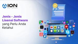 Berbagai kotak software dan kunci lisensi